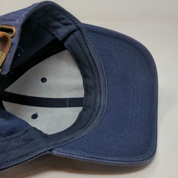 Timberland Men's Slideback Hat Blue Patch Logo 100% Cotton Original 10061 - Picture 11 of 12